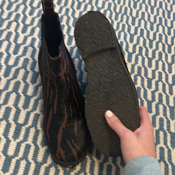 Staud Palamino Animal-Print Fur Chelsea Booties - Picture 4 of 4